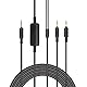 Taoricen MMX 300 Audiokabel, 3,5mm Kopfhörerkabel Kompatibel mit Beyer MMX300 2nd Gen Audiokabel mit Mikrofon Lautstärkeregler, Computer Version (2m / 6.6 ft)