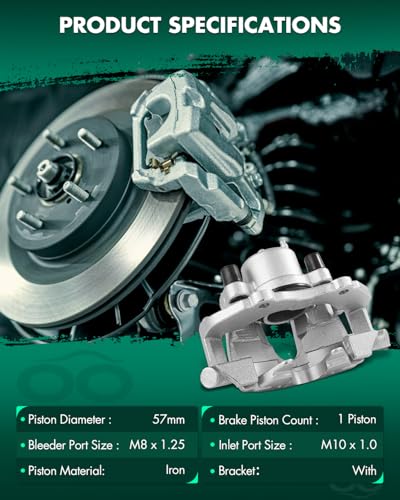 Image of SCITOO Front Brake Calipers With Bracket 19B2942C 19B2943C Compatible For Mazda For 3 2005-2007,For Mazda For 5 2006-2007
