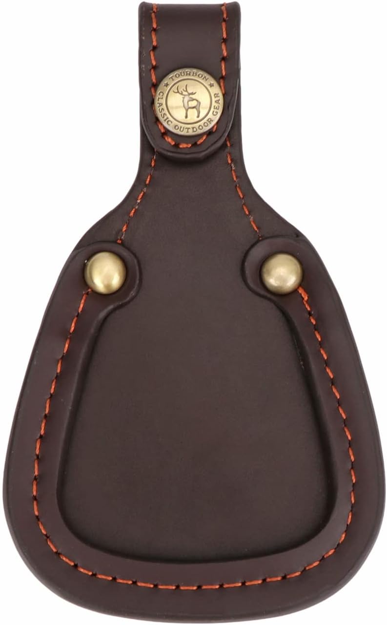 TOURBON Top Leather Trap Skeet Shooting Gun Barrel Protection Toe Rest Pad
