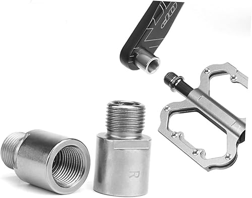 Miniatura 8 de 2 unids Pedal Extensor Adaptador de pedal de bicicleta de carretera Espaciadores de pedal Extensores de eje Pedal portátil para bicicleta Accesorios
