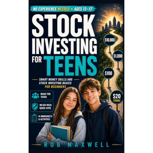 Stock Investing For Teens Audiolibro Por Rob Maxwell arte de portada