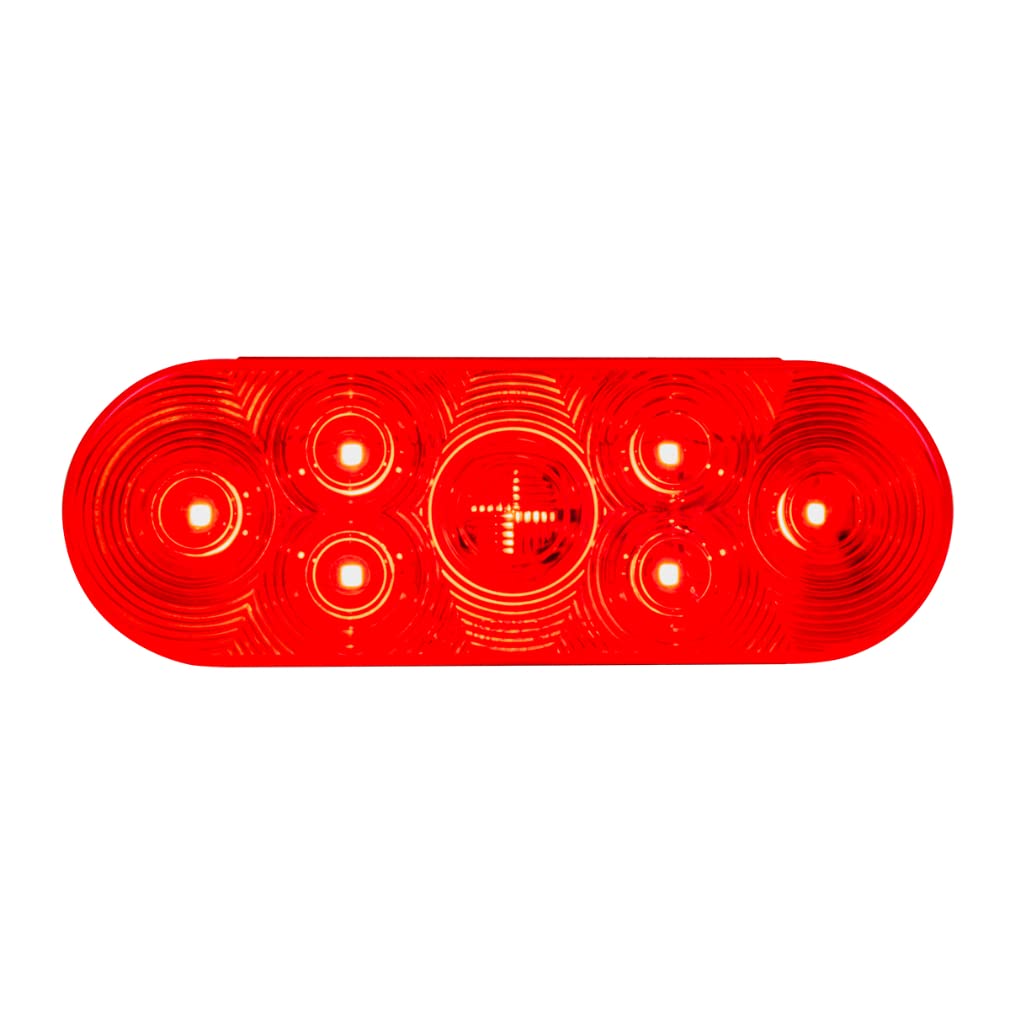 GG Grand General 75798 Oval Highway Red/Red 7 LED Sealed Light