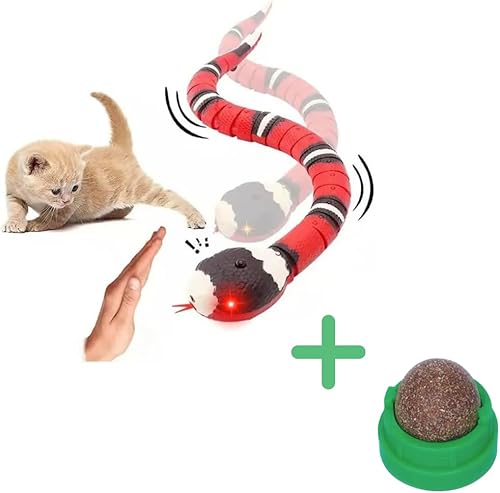 Miniatura 6 de Juguete eléctrico interactivo para gatos – Robot móvil recargable para gatitos aburridos y gatos adultos – Juguetes para mascotas de interior con