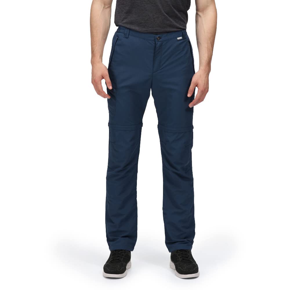 Regatta Men's Leesville II Zip Off Walking Trousers Blue