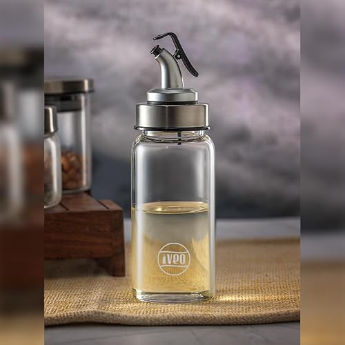 Iveo Borosilicate Glass Oil And Vinegar Bottle, Glass Dispenser For Rs. 197 @ 61 % Iveo Borosilicate Glass Oil And Vinegar Bottle, Glass Dispenser For Rs. 197 @ 61 %