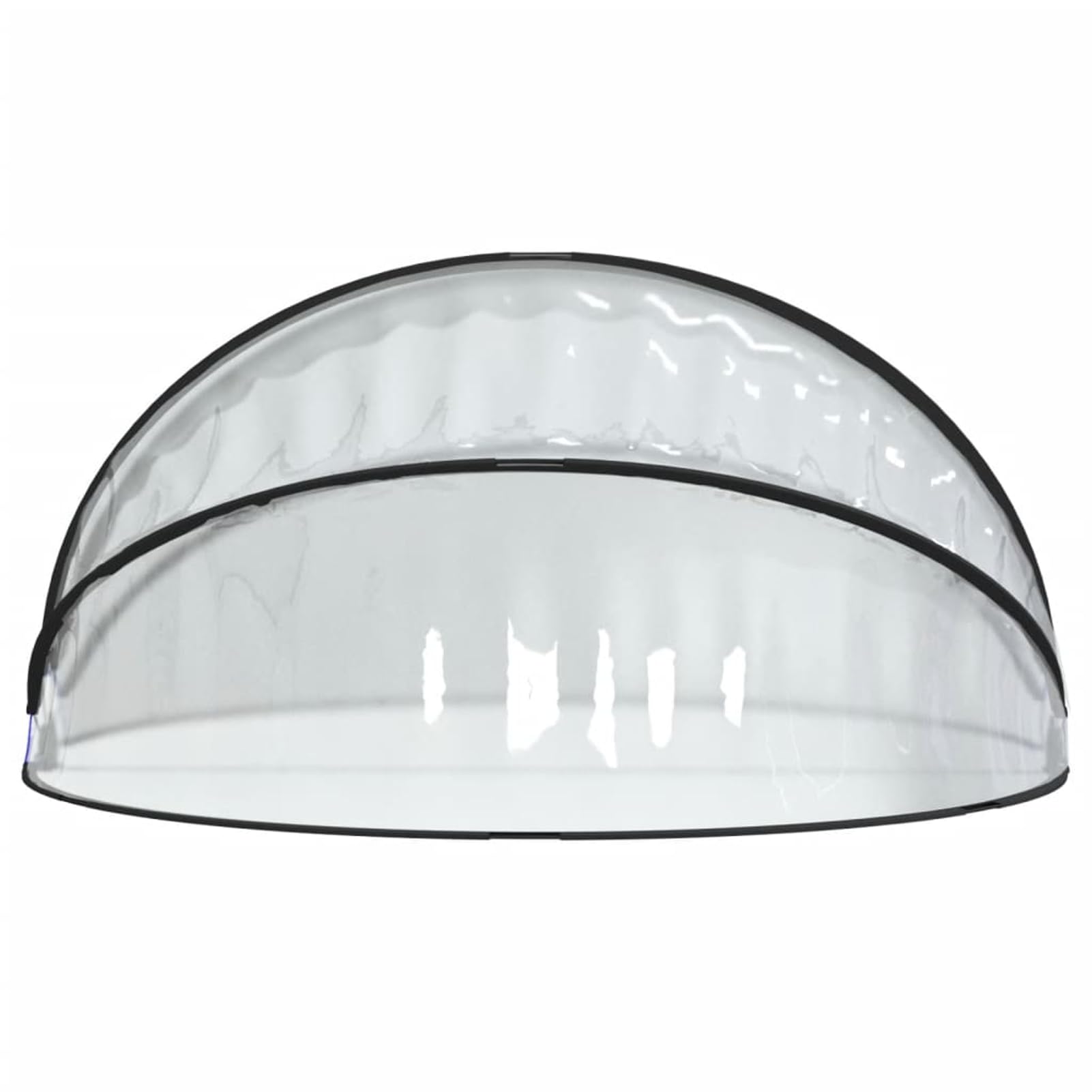 Gecheer Dôme de Piscine Transparent PVC UPF 30 - Protection Solaire et Pluie, 315x158 cm, Convient aux Piscines Intérieures et Hors Sol