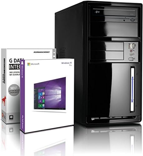 shinobee Home Office PC Student Computer Tower Quad Core Windows 10 Pro/Intel Quad Core 4x 2.41 GHz / 8GB DDR3 / 500GB HDD / 22x DVD±RW/Free Office Suite #5372