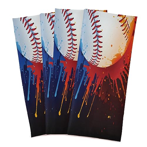 Serviettes de base de torchon de thé baseball grand format lot en vrac