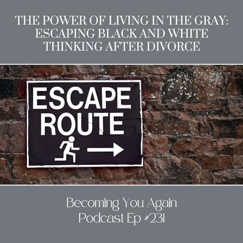 『The Power of Living in the Gray: Escaping Black and White Thinking After Divorce』のカバーアート