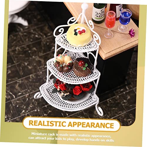 TOYANDONA 5 Pçs Balança De Armazenamento De Boneca Mini Prateleira De Jogo Em Miniatura Rack De Casa