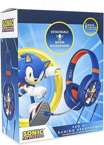 Image of OTL Technologies SH0901 Sonic The Hedgehog Pro G1 Wired Gaming Headphones