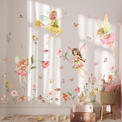 Vinilos decorativos Flower Fairy en 4 planchas miniatura 5