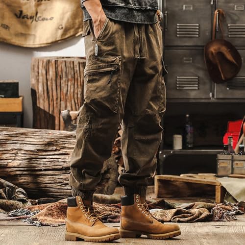 XYXIONGMAO Men's Loose Techwear Pleated Overalls Black Streetwear Multi-Pocket Cargo Pants Joggers Hip Hop Casual Sweatpants3