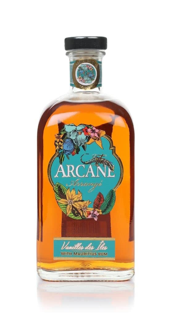 Arcane Arrangé Vanille des Îles : Flavoured Rum | Distilled Mauritius, blended and bottled in France | 40% Alcohol, 700ml | Freshness and delicacy in a bottle