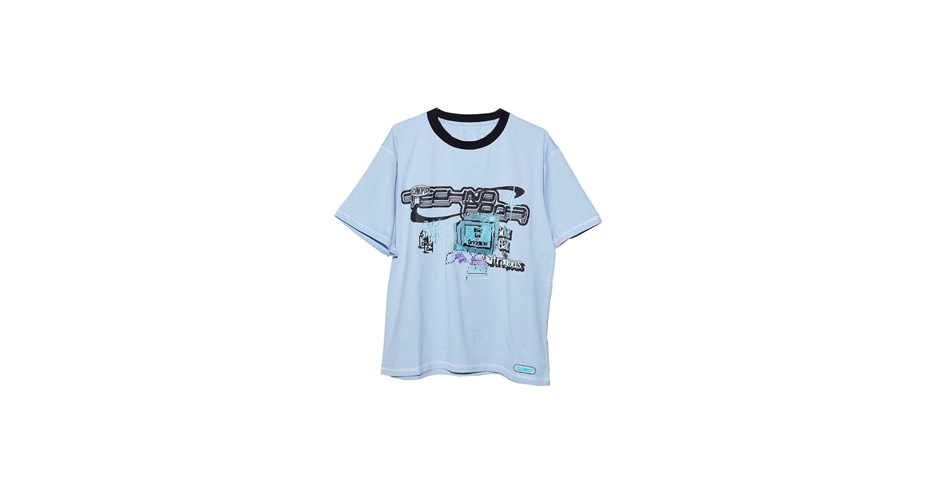ずっと真夜中でいいのに。ポロシャツM Light Blue Knit Polo Shirts (Light Blue) - ZUTOMAYO MART