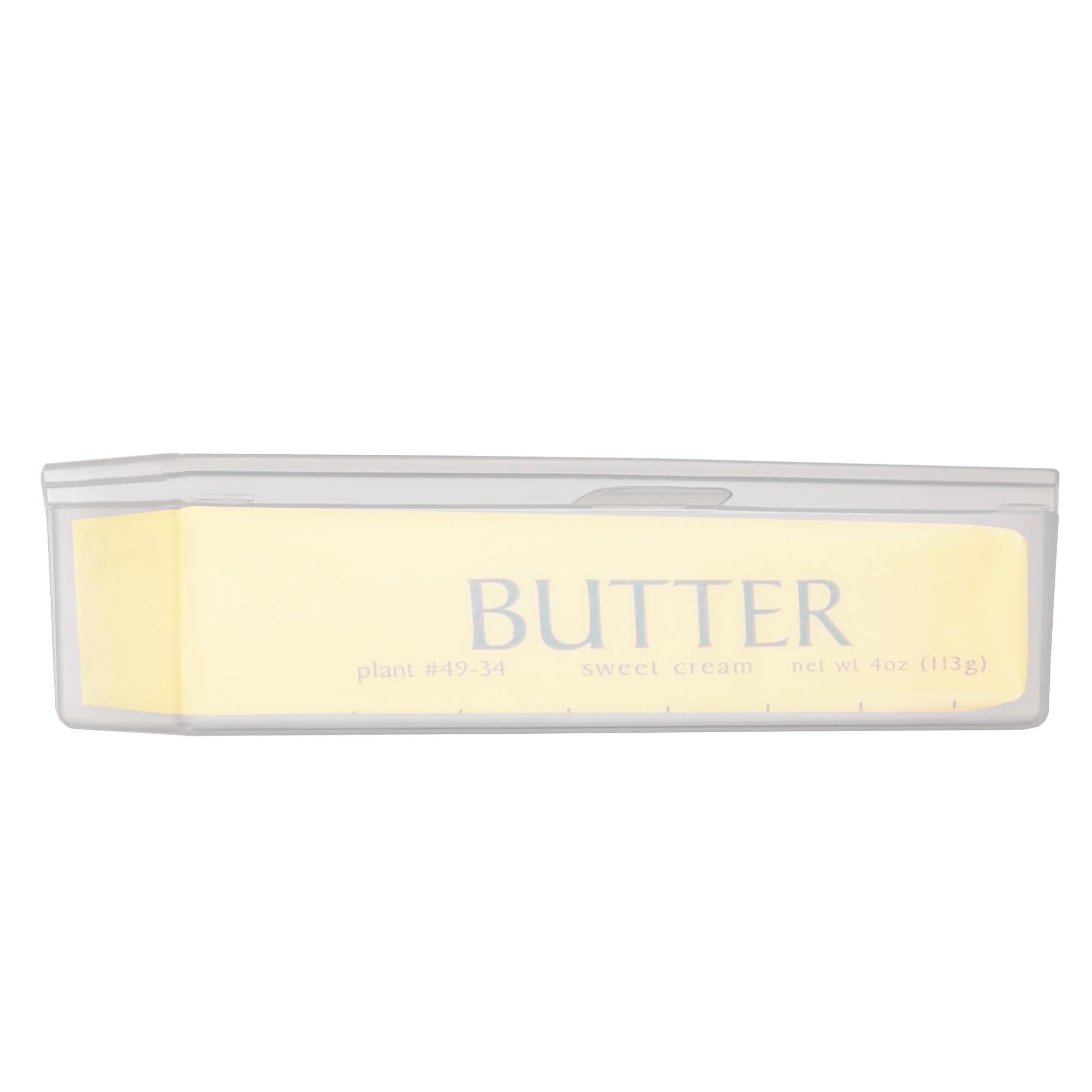 Home-X Single Stick Butter Container - Form Fitting Butter Dish Designed to Hold 1/4 lb of Butter, BPA-free Butter Dish with Lid, Durable Butter Keeper for Home Kitchen Décor