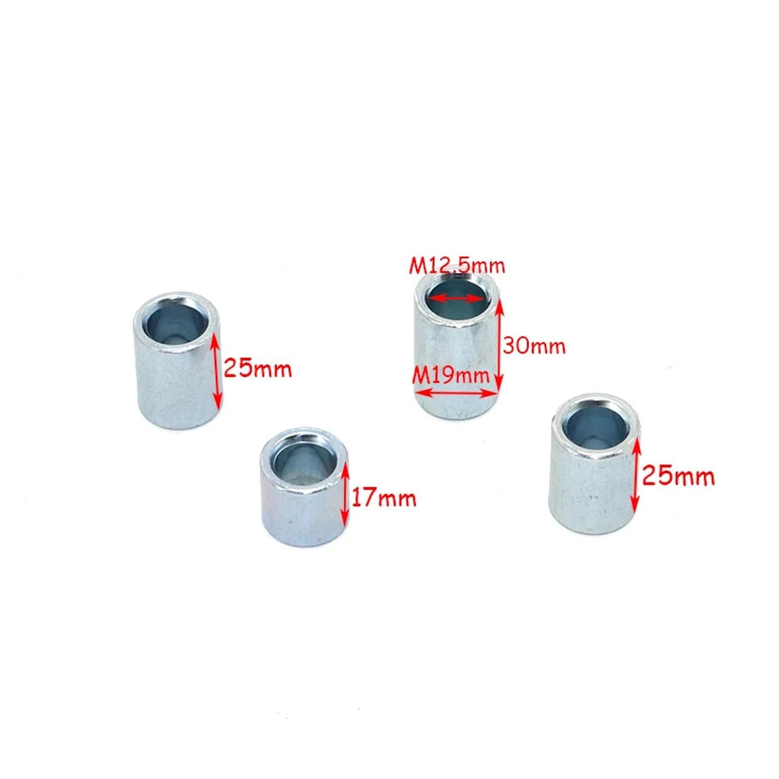 Axe Traversant,Moyeu Adaptateur Axe De Moto M12 12mm 190mm 210mm 225mm-260mm, Moyeu De Roue Avant Et Arrière, Manchon D'axe USO apto Para Dirt Bike