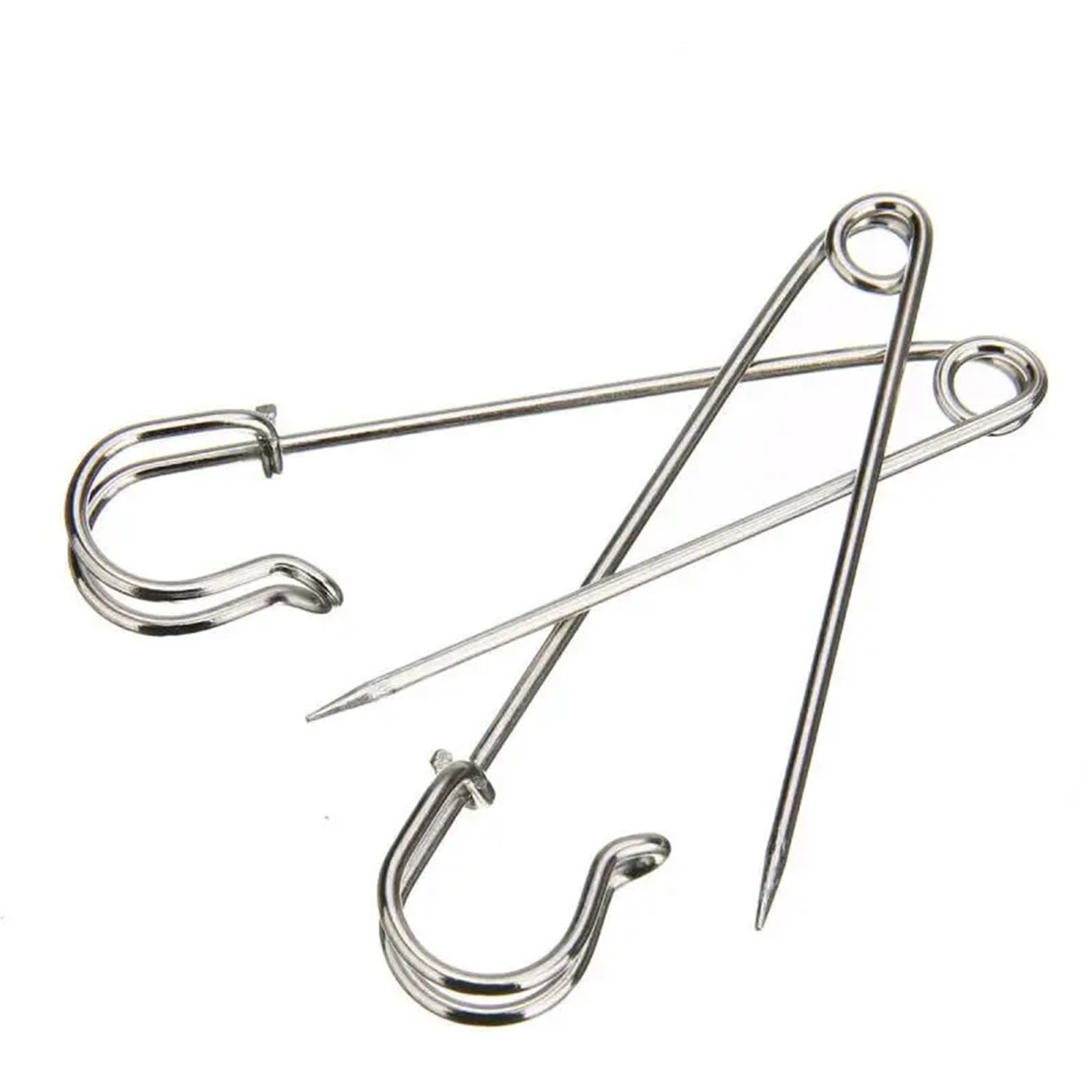 Broche Épingles en Acier Inoxydable 30/38/50/60/65/70/75mm, Outils de Couture, Aiguilles, Grande Broche, Accessoires for vêtements(65mm 10pc)