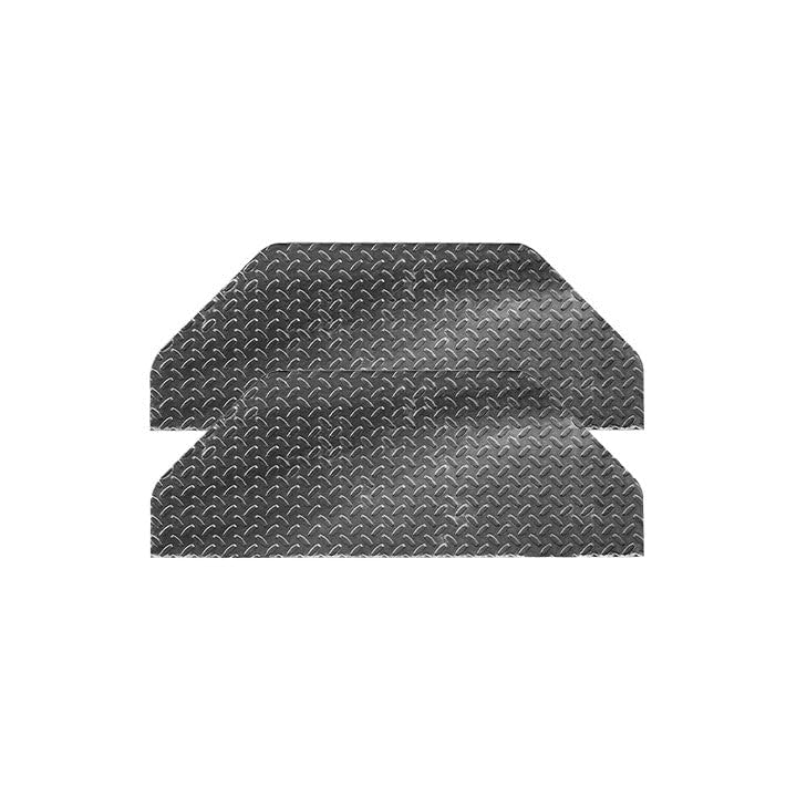 The Trailer Parts Outlet - Single Axle 9x32 Double Broke Tread Plate Fender Back, Pair (2)