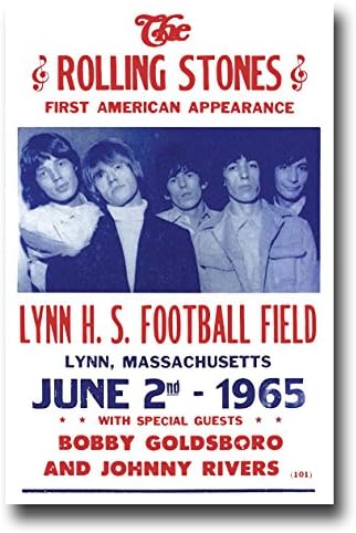 The Rolling Stones Poster Concert Promo 11 x 17 inches First American Appearance