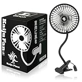 Kaiju Plant 怪獣ファンL 室内園芸向け サーキュレーター USB 首振り クリップ式 フレキシブルアーム (Lサイズ/7.5W)