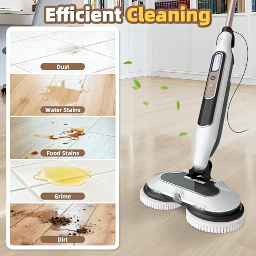 Image of 2 Pack Upgraded Steam Mop Replacement Brush Heads Compatible with Shark Steam and Scrub Mop S8201 S8001 S8002 S7201 S7001 Series, Short Bristle Cleaning and Polishing Brush for Deep Clean Hard Floors