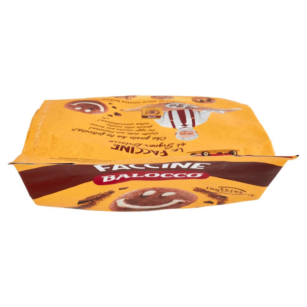 Balocco Faccine Biscotti Kekse mit Schokolade und Haselnüssen biscuits cookies 100% Italienische Kekse 12 x 700g + Beni Culinari Kostenloser Schlüsselanhänger