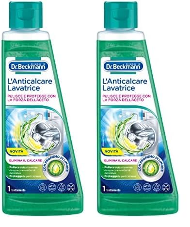 Dr. Beckmann Il Pulitore Lavatrice all'aceto | Con potente essenza di aceto e 94% di ingredienti naturali | Efficace contro sporco e calcare | 250 ml (Confezione da 2)