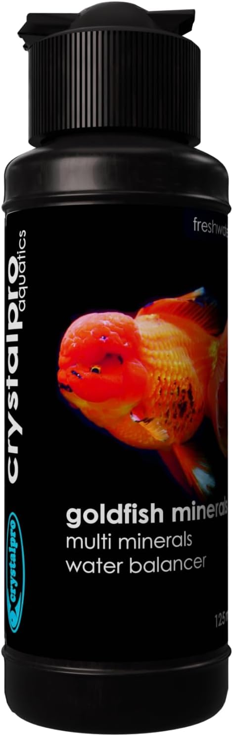 Goldfish Minerals 4.22 Oz-Mineral Additive for Goldfish Replenishes Protective Coat and General Health Aquarium Salt for Freshwater Tank (125 ml) Treats 660 Gallons