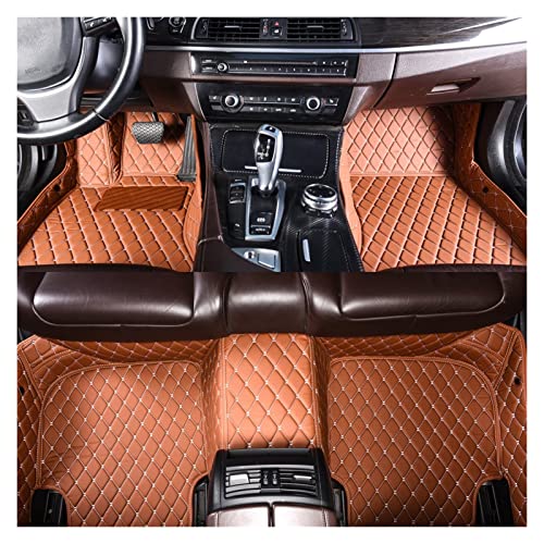 Tapis de sol voiture pour Jetta MK6 protégez votre sol cuir brun durable
