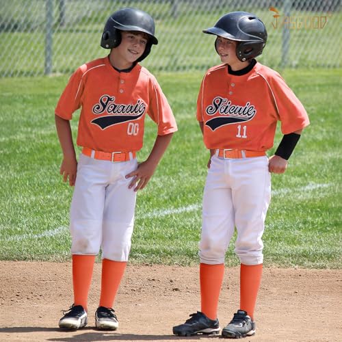 Image of Baseball Socks and Belt for Youth Adult Softball Socks Combo Elastic Waist Belt for Men Kids Boys Girls Women JASGOOD