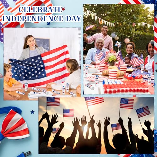 Image of 12 Pcs Mini Sunscreen Bulk for Summer Travel Size Spf 30 Water Resistant Sunscreen Lotion Bulk for Thank You Gifts Hawaiian Wedding Bridal Party Favors for Pool Wedding(Independence Day)