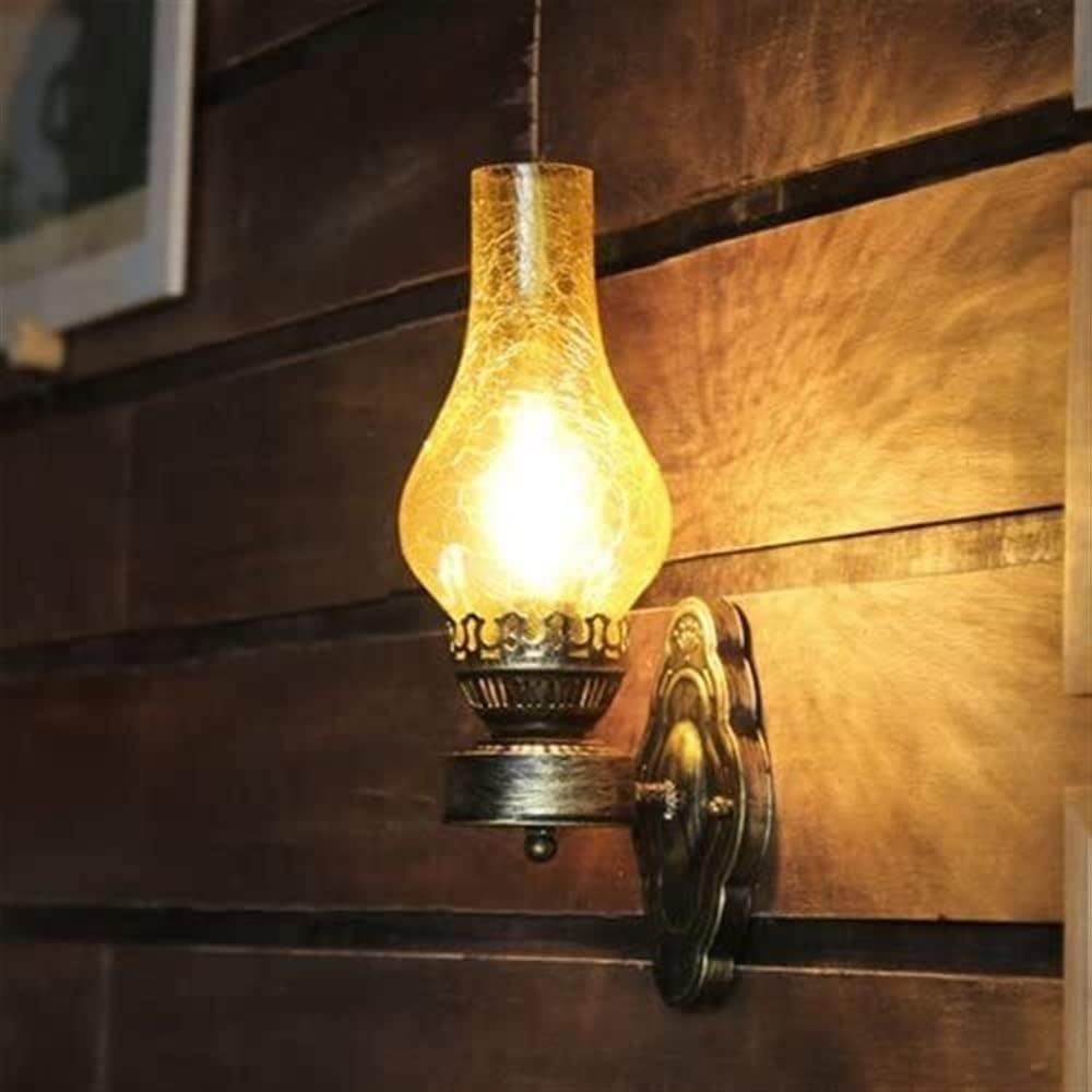 Apparecchio A Parete In Ferro Moderno Stile Lampada Cherosene Vintage