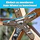 Domestar Verbindungsstücke, geodätische Kuppel, 2 V, Set mit 26 Verbindungsstücken, Metall, verzinkter Stahl, für Domestar Frequenz 2: Gewächshaus, Hängematten, Werkstatt, Gartenhütte, Hühnerhaus,
