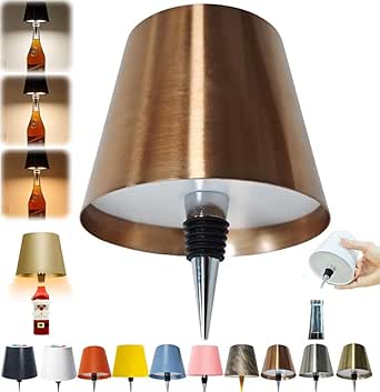 Wireless Bottle Lamp - Rechargeable LED Wine Bottle Light With 3 Color Temperatures