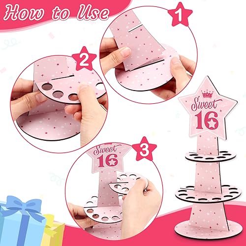 Xylolfsty Sweet 16th Birthday Money Holder Money Card for Cash Gifts for Her DIY Happy Birthday Money Gifts Idea for Girls Daughter Granddaughter Friends Party Favors3