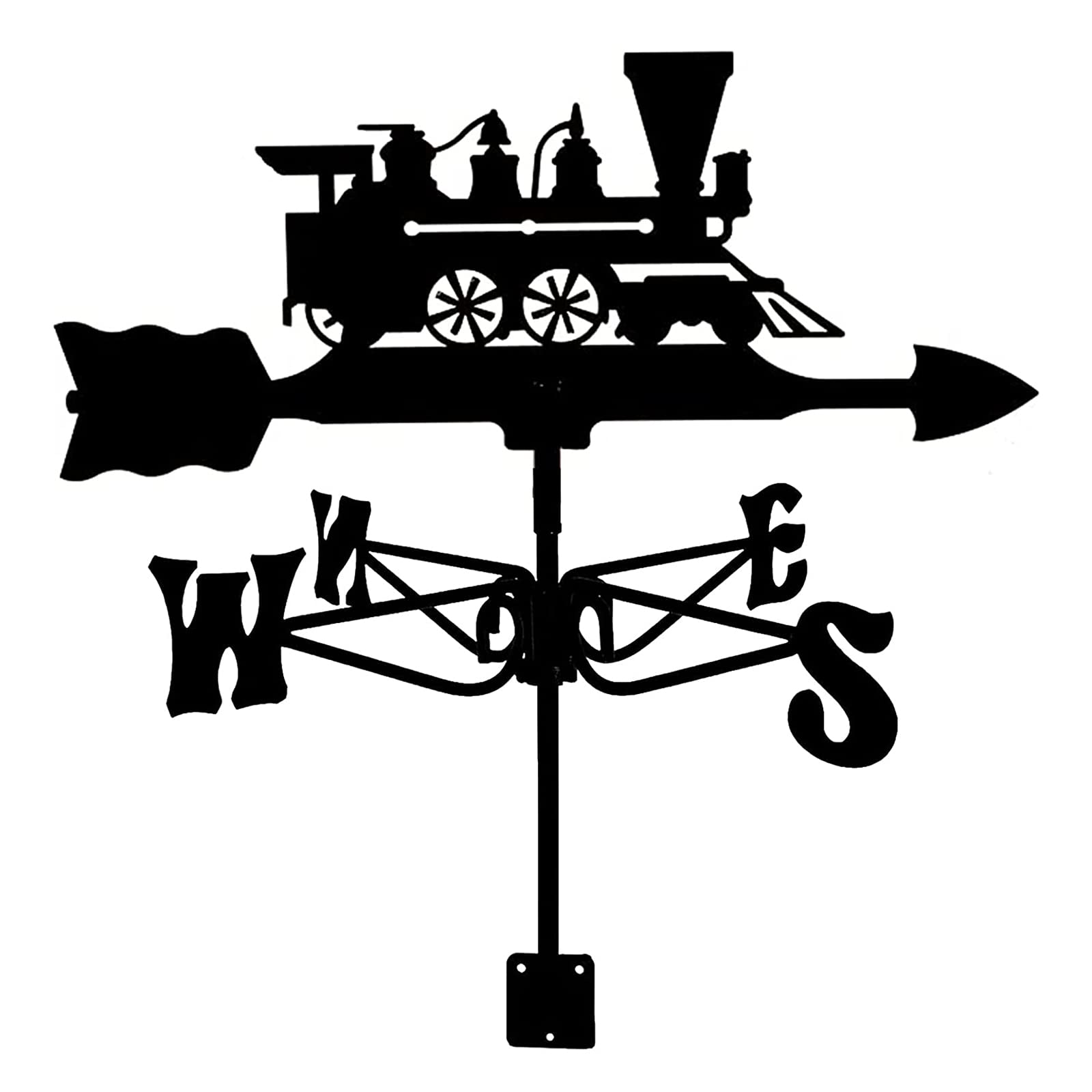 Klonwg C Metal Weathervane Outdoor Roof Weathervane Garden Yard Decor Stainless Steel Weathercock Indicating Wind Direction Farm Scene Home Outdoor Rafts Ornaments D 35X50cm