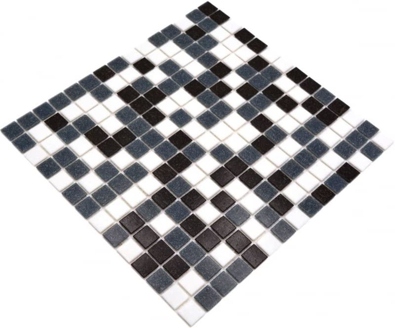 Piastrelle Mosaico Vetro Bianco Antico - 1 Tappeto 0.1 M², 20x20mm, Per Pareti E Pavimenti - Foto 4