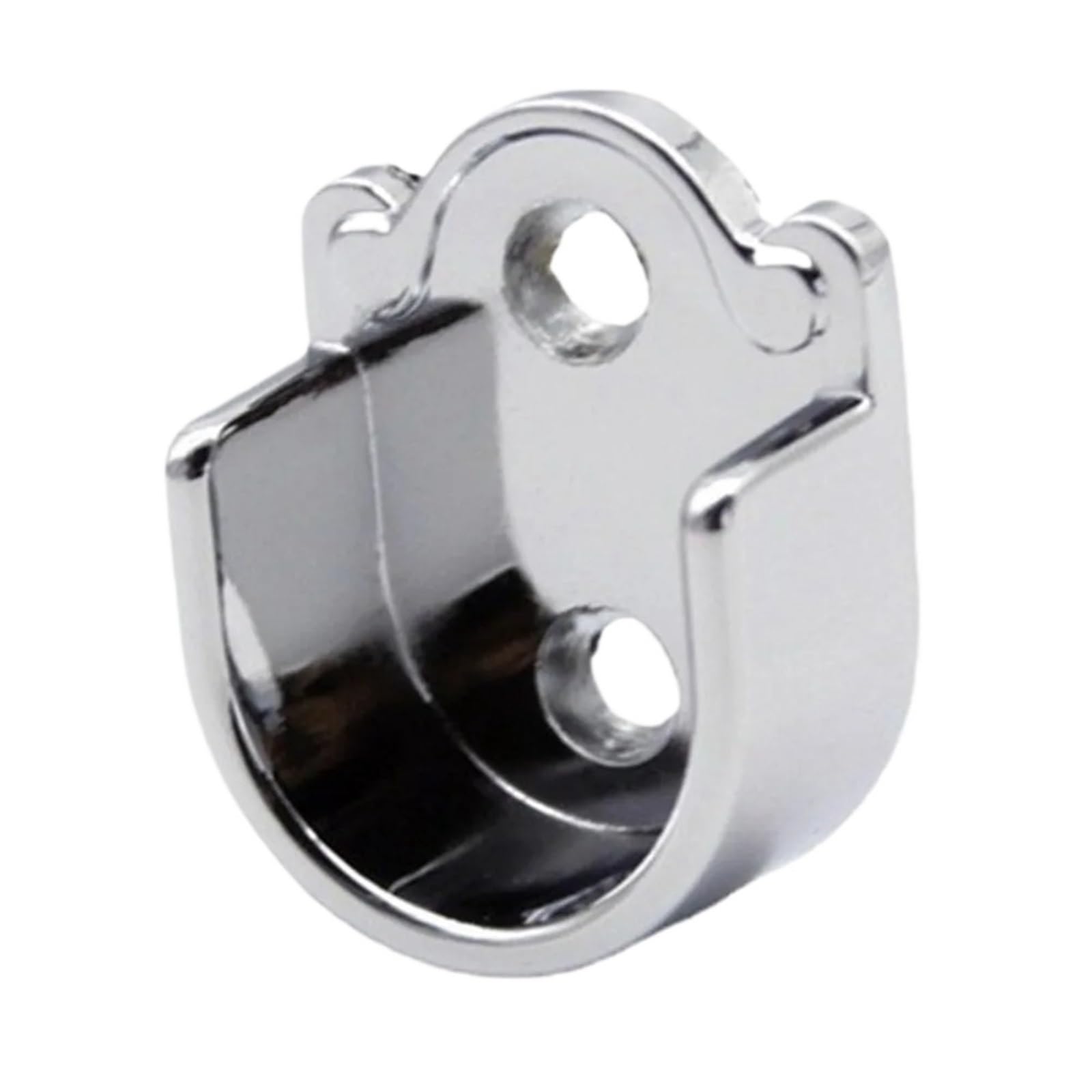 Wardrobe Rail Bracket 19/22/25mm 2PCS Wardrobe Bracket Heavy Duty Stainless Steel Rod Holder Closet End Support for Wardrobe(19mm)