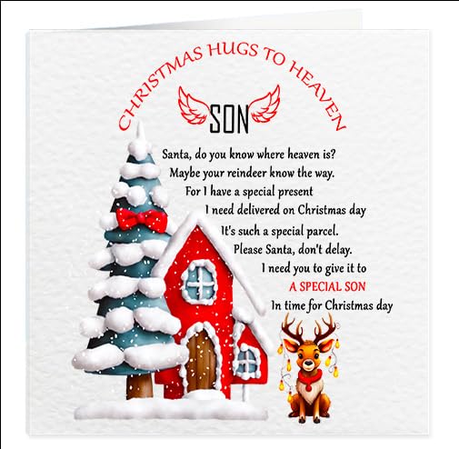 Christmas hugs to Heaven Granddaughter, Grandson (Son)