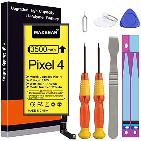 MAXBEAR Google Pixel 4 Replacement Battery Cover