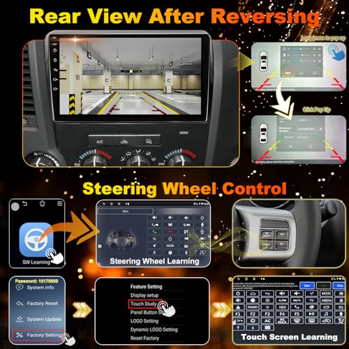 Image of 4G+64G Android Upgrade Radio for Toyota Tundra 2007-2013, Toyota Sequoia 2008-2015, Head Unit Car Audio 10 inch Touch Screen Stereo Wireless 5GWiFi Carplay Android Auto Bluetooth GPS for J-B-L & No J-B-L