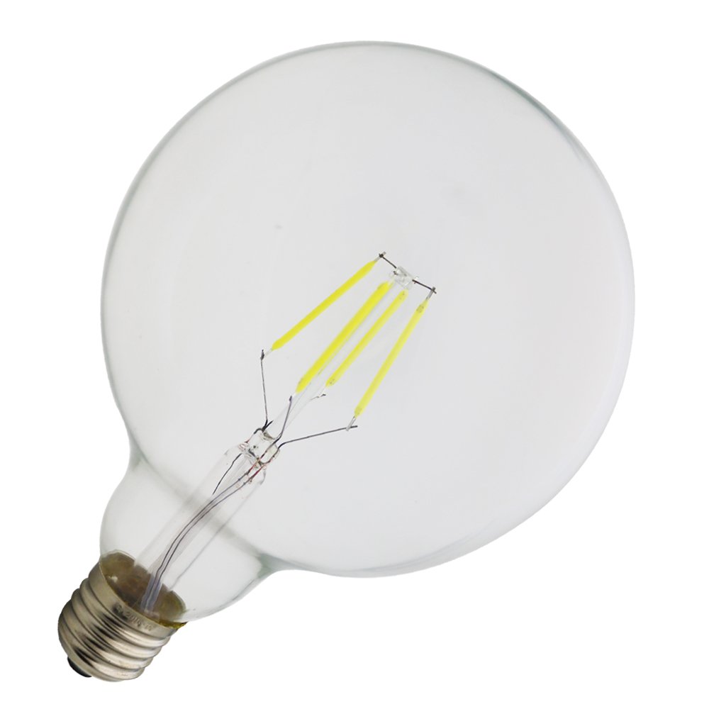 LED bulbos del filamento E27, bulbos del oscurecimiento 4W, iguales a 40W bombillas incandescentes, 400 lm, luz Blanco frío, 6500K, bulbos del LED, zócalo estándar E27 (20 piezas)