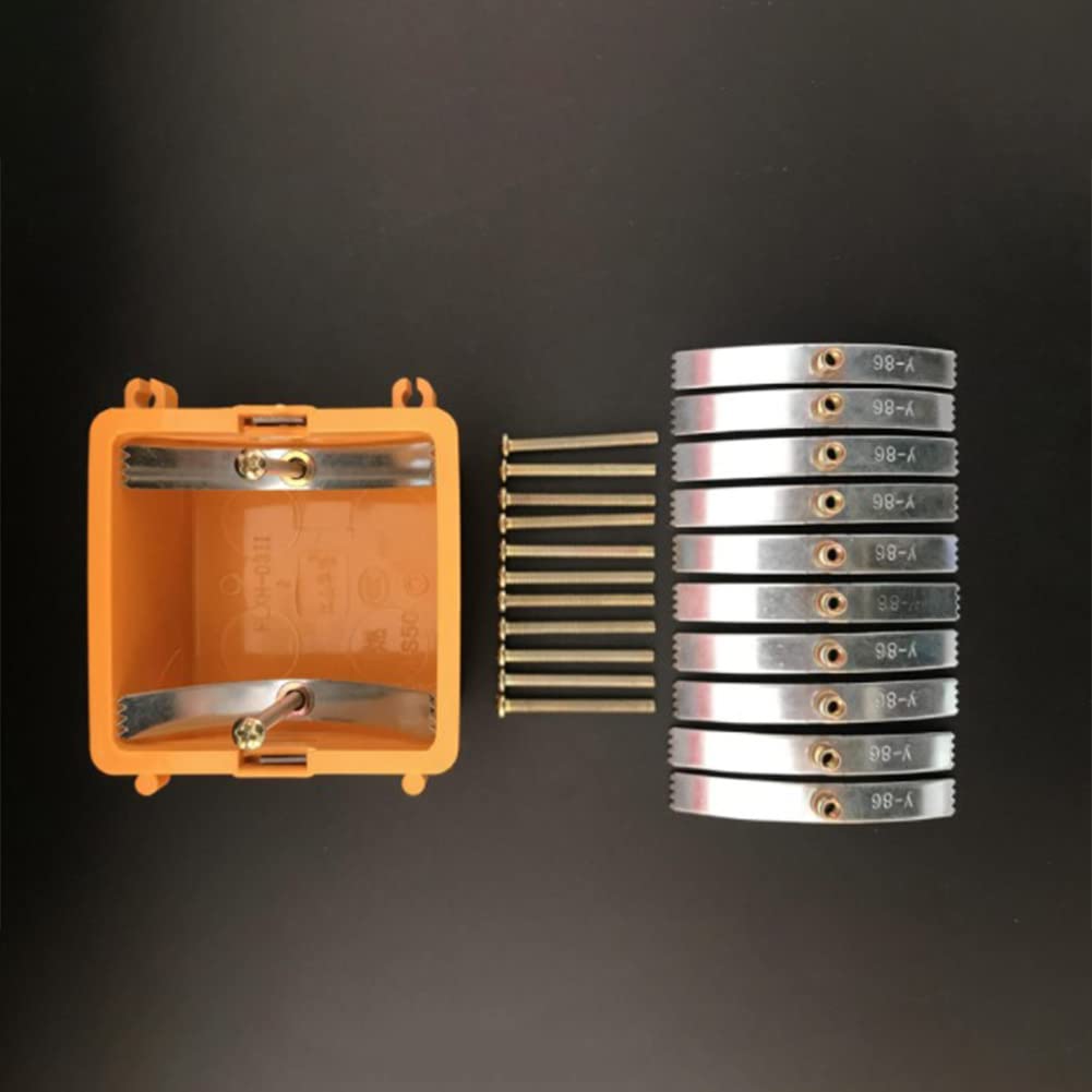 10 Kit Riparazione Prese Elettriche - Viti E Supporti Per Fissare Prese Allentate