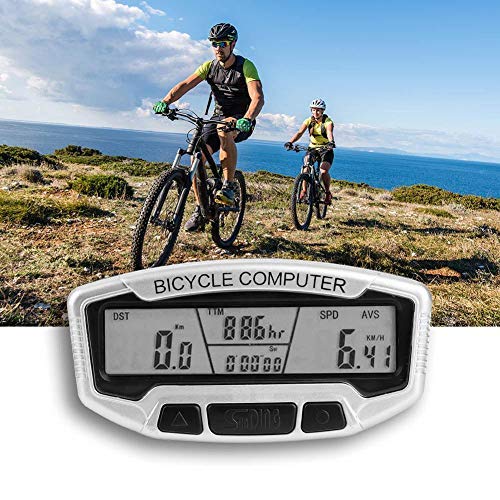 image for Alomejor Bike Odometer Set with Wired Extension Mount Backlight Dustpr