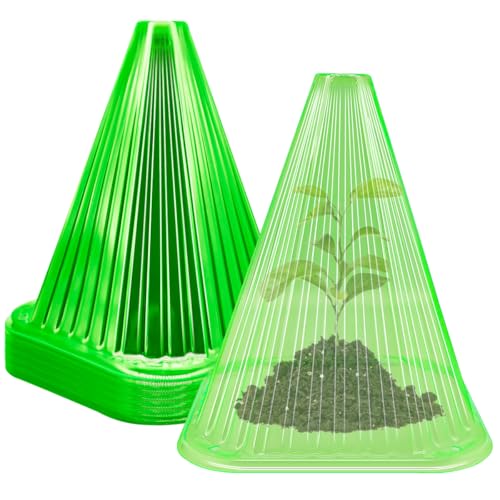 MQIAN 20 Piezas Campana de Planta, Sombrero para Plantas, Gorro para Plantas, Cubierta para Plantas para Protección contra el Heladas, Caracoles, Babosas, Pájaros, Gallinas, Insectos, Verde