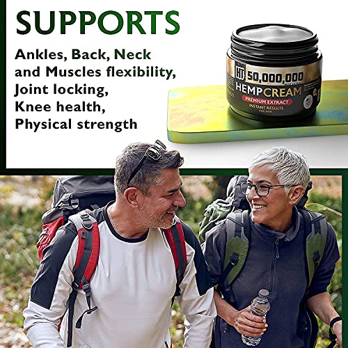 Hemp Techniques Hemp Cream for Muscle, Joint, Hips, Back, Neck, Knee, Elbow - Maximum Strength, Lotion Rub, CBS - Made… - Image 7