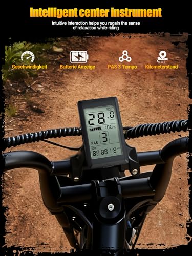 Image of 1500W Peak Electric Bike for Adults, 28MPH 48V 13Ah Removable Battery, 60 Mile Range, 16 inchx4.0 inch Fat Tire, 7-Speed E-Bike with Dual Suspension - Commuter Ebike for Men & Women