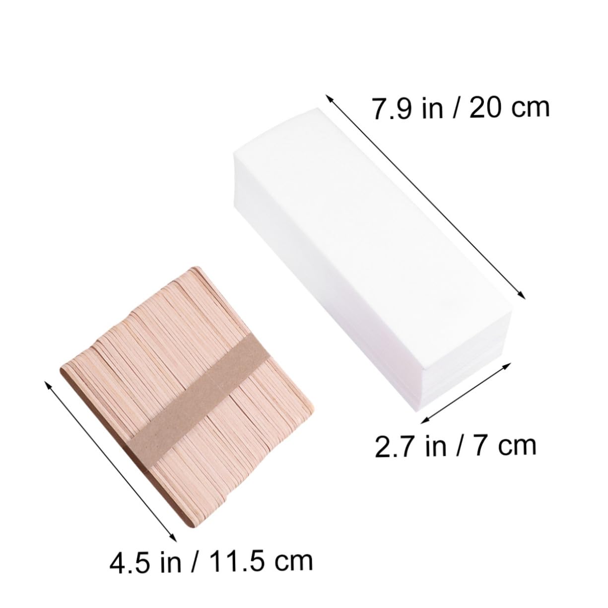 Didiseaon Hair Removal Strips Paper Wax Stick Set 400 Pcs Depilatory Paper Professional Facial Body Waxing Kit No Irritation Odorless Safe