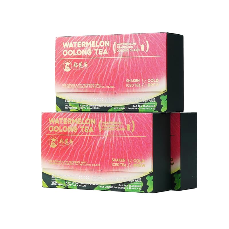 Cold Brew Watermelon Oolong Tea Bags, 3-Pack (30 Tea Bags) | Brews in Cold Water in Minutes | Naturally Flavored with Dragon Fruit & Strawberry | No Sugar Added, Refreshing Iced Tea